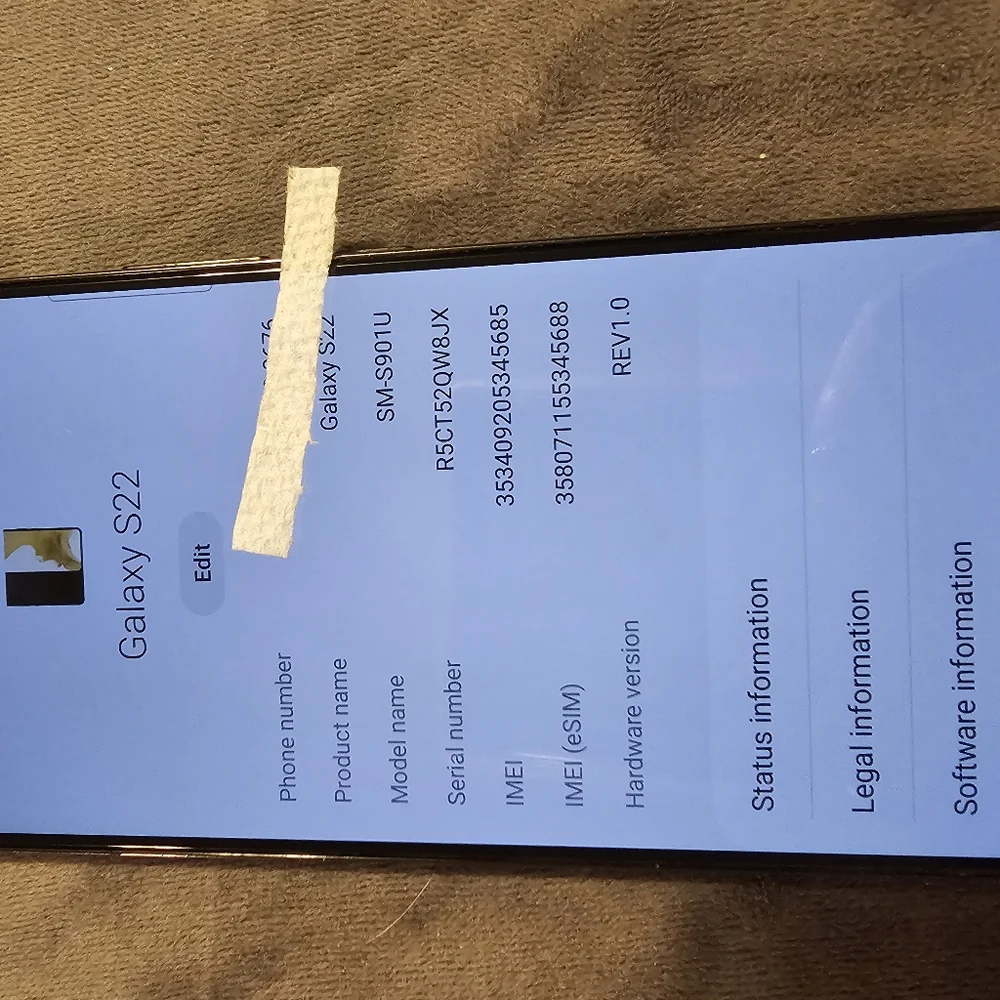 Samsung Galaxy s22 phone in phantom black